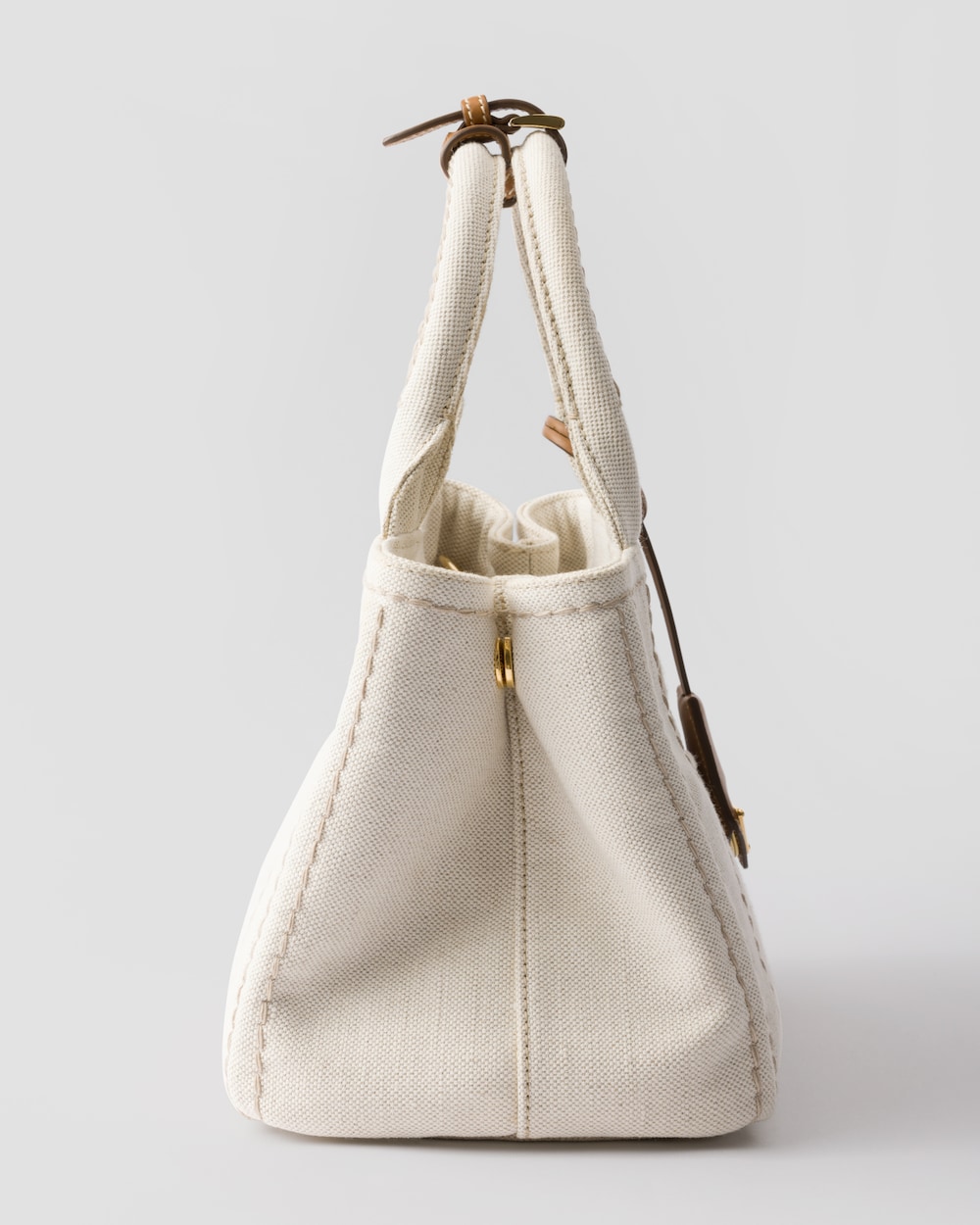 Small Linen Blend Handbag - Image 5